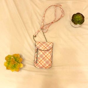 Mini/travel sized plaid purse